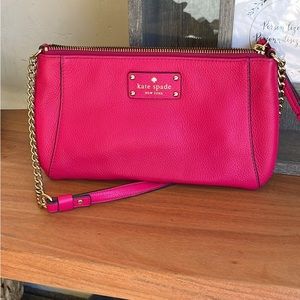 Pink with gold hardware Kate spade purse